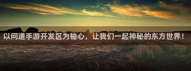 安信2娱乐：以问道手游开发区为轴心，让我们一起神秘的东方世界