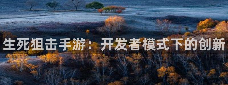 安信13娱乐官网入口：生死狙击手游：开发者模式下的创新