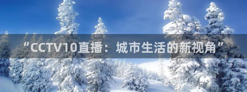 劲爆体育nba直播在线观看免费：“CCTV10直播：城市生活的新视角”